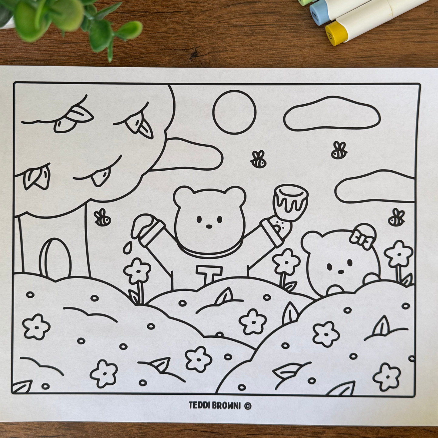 Honey Bees Printable #2