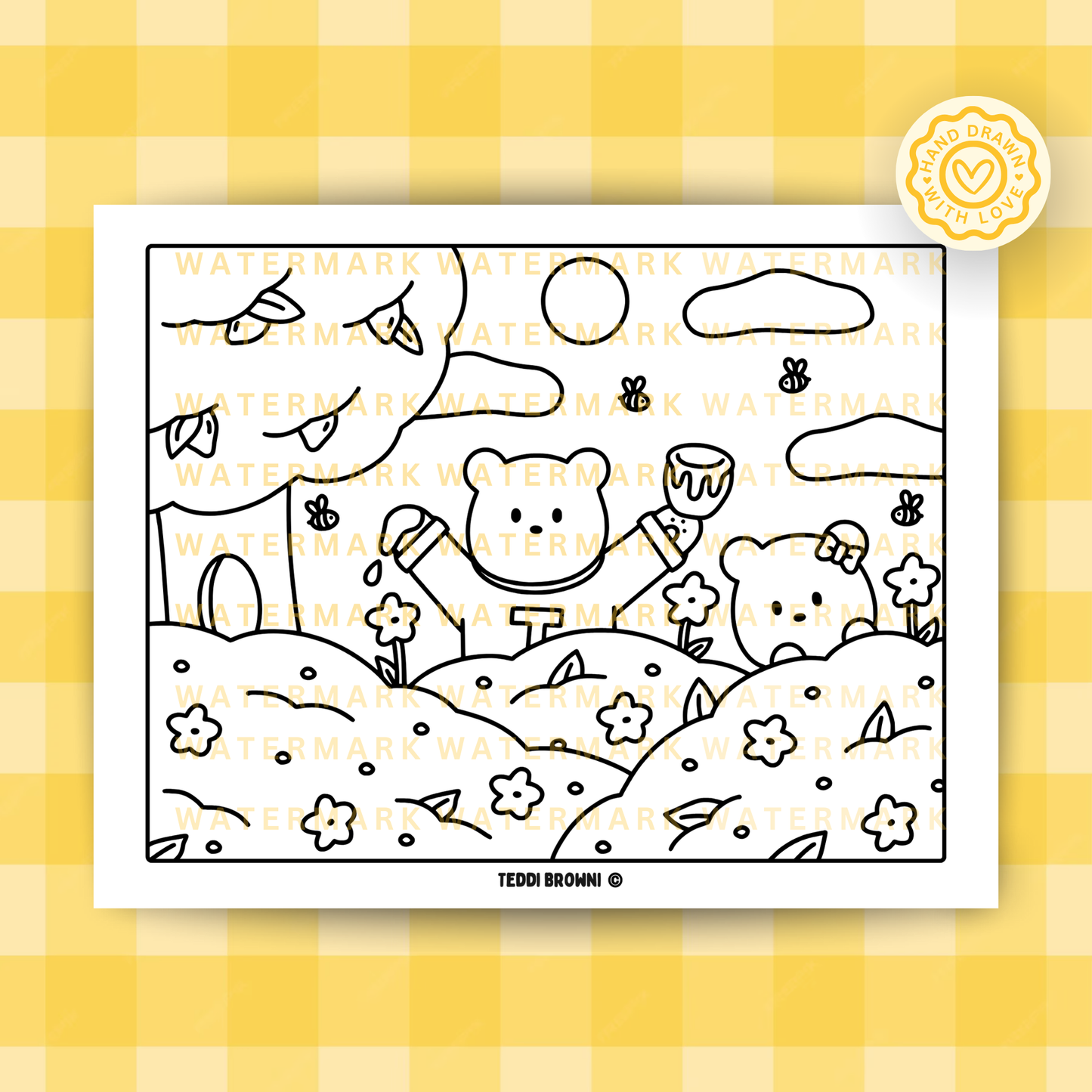 Honey Bees Printable #2